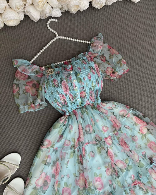 Robe d'été bleu 2026