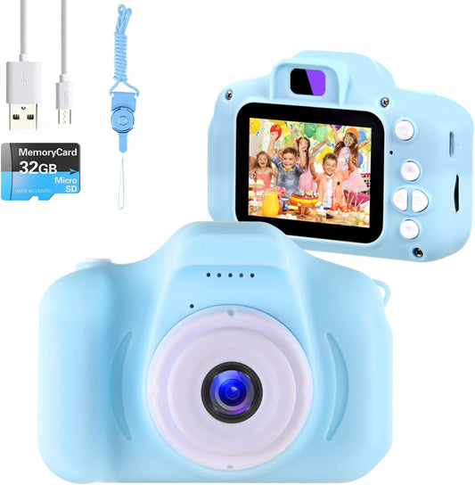 Children'S Digital Camera with 32GB SD Card